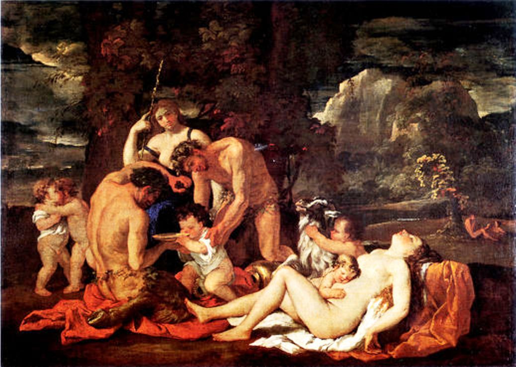 “Nurture of Bacchus”
尼古拉斯·普桑  “Nurture of Bacchus”
尼古拉斯·普桑