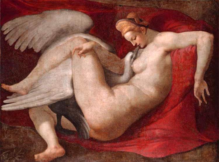 Leda and the Swan
米开朗基罗 Leda and the Swan
米开朗基罗