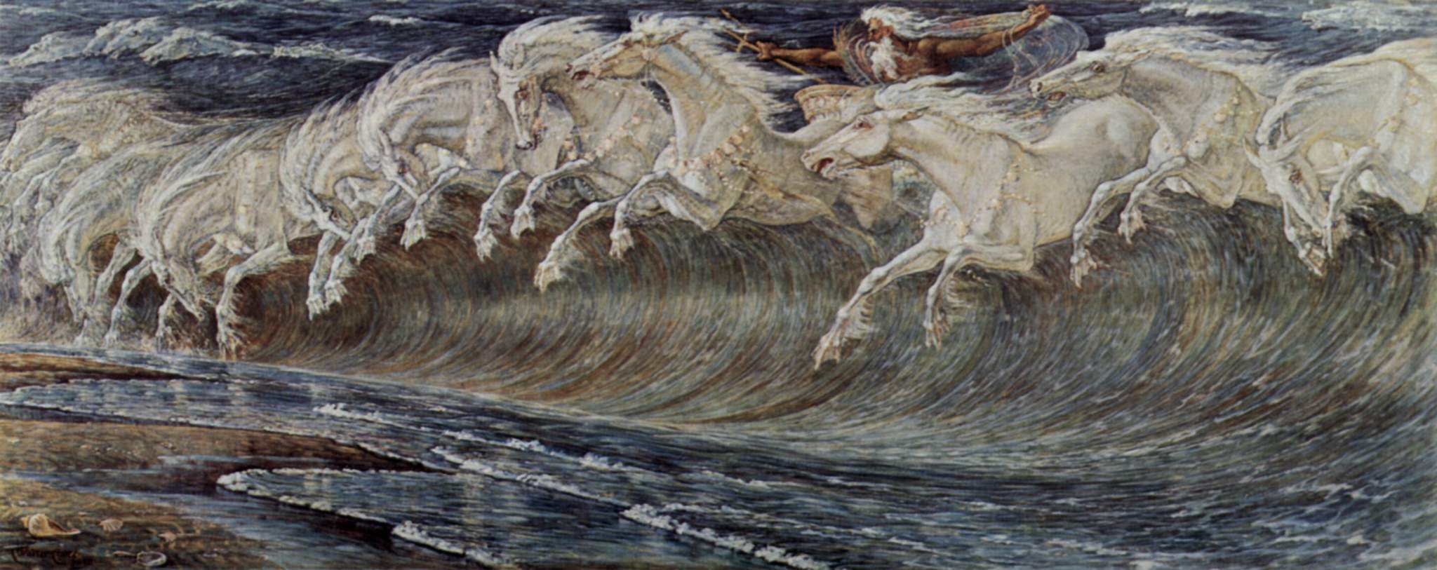 沃尔特·克莱恩 《尼普顿的马群》 1892 慕尼黑Neue Pinakothek 沃尔特·克莱恩 《尼普顿的马群》 1892 慕尼黑Neue Pinakothek